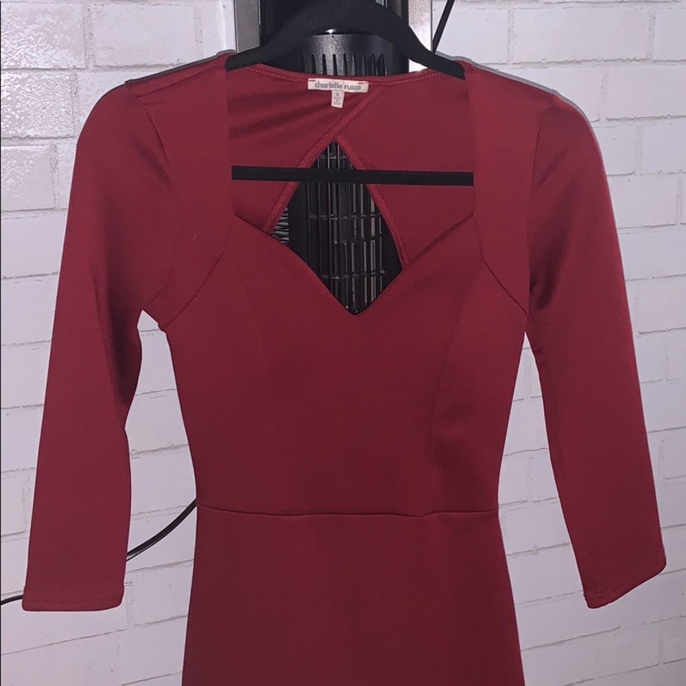 Midi - Burgundy Dress